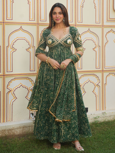 GREEN AANGI ANARKALI