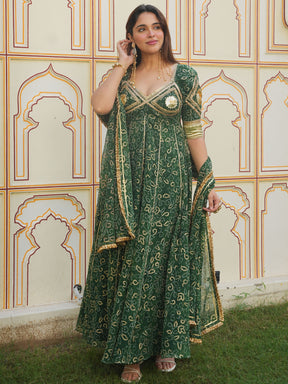GREEN AANGI ANARKALI
