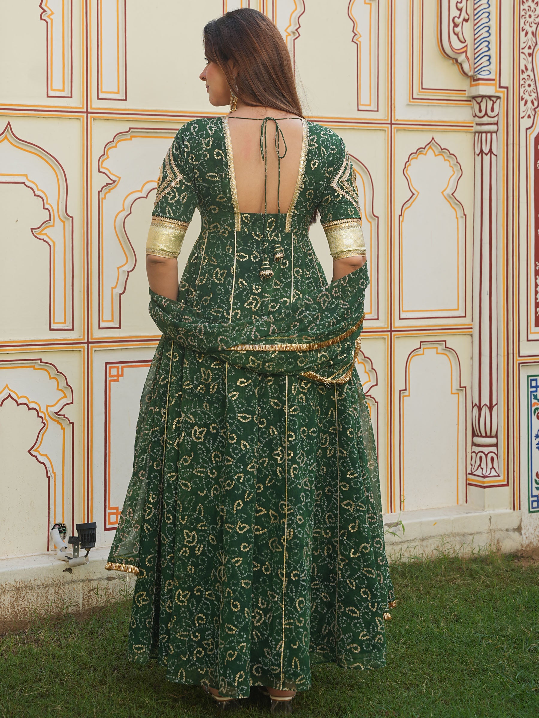 GREEN AANGI ANARKALI