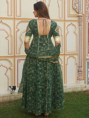 GREEN AANGI ANARKALI