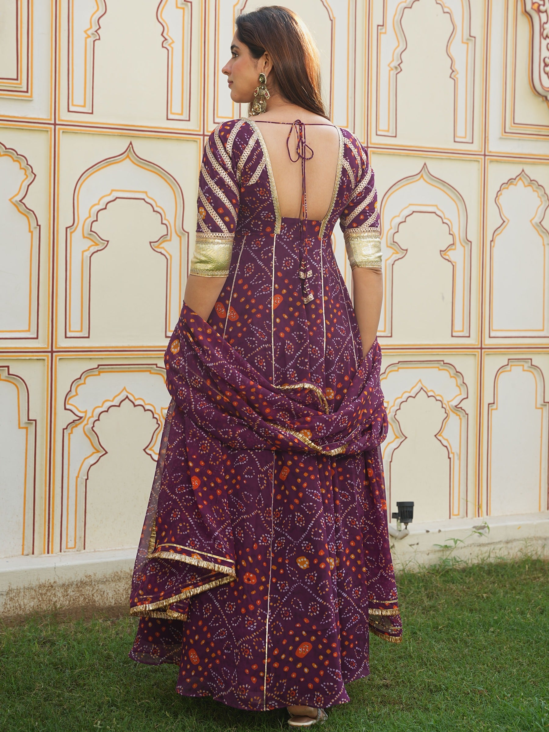 PURPLE AANGI ANARKALI