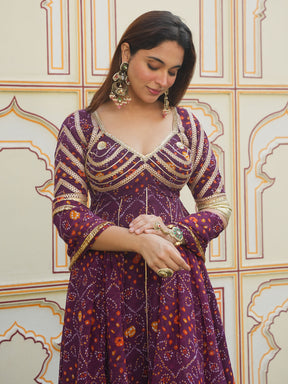 PURPLE AANGI ANARKALI