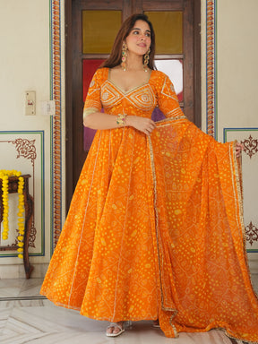 YELLOW AANGI ANARKALI