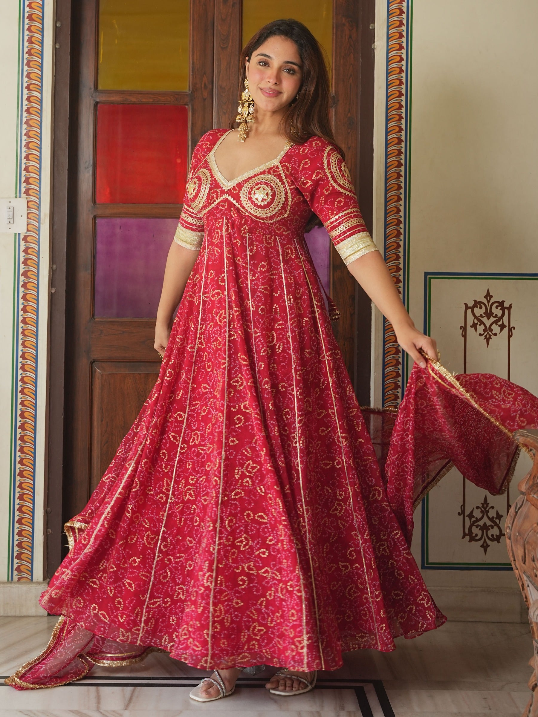 CHEERY RED AANGI ANRAKLI