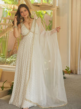 WHITE SITARA ANARKALI