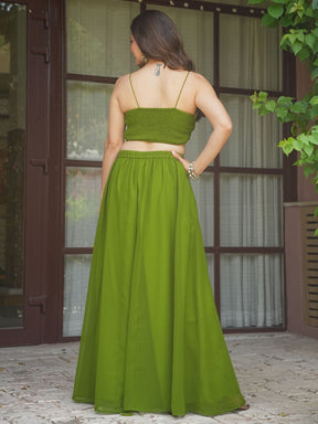 OLIVE GREEN THREE PIECE SET
