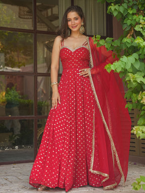 RED SITARA ANARKALI