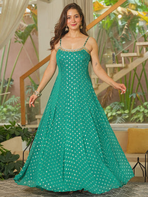 TEAL GREEN SITARA ANARKLI