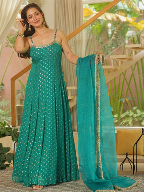 TEAL GREEN SITARA ANARKLI