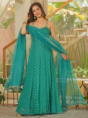 TEAL GREEN SITARA ANARKLI