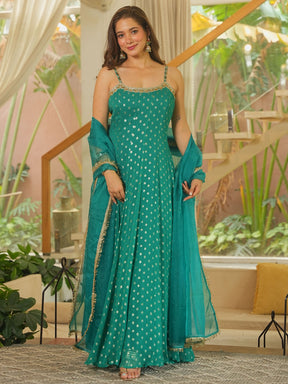 TEAL GREEN SITARA ANARKLI