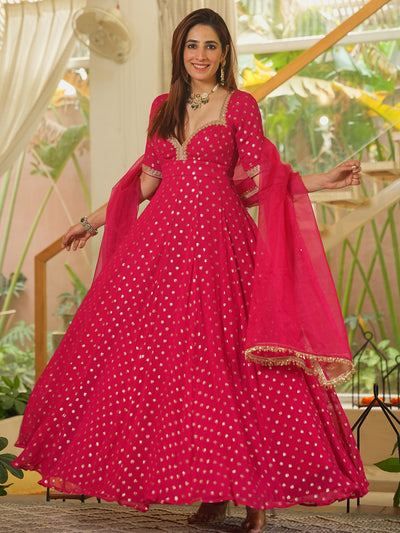 PINK SITARA ANARKALI