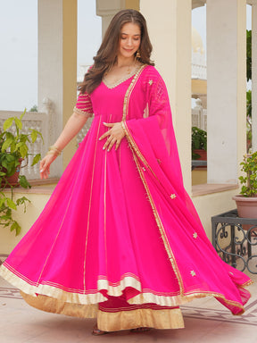 RANI PINK PAISLEY ANARKALI