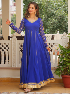 BLUE PATCH ANARKALI