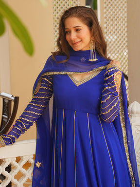 BLUE PATCH ANARKALI