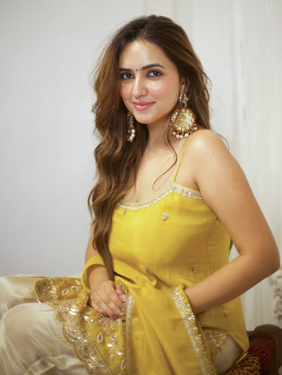 GOLDEN & IVORY PATIYALA SET