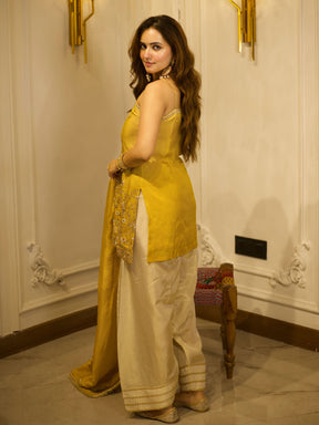 GOLDEN & IVORY PATIYALA SET