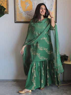 Cotton Green Sharara Set