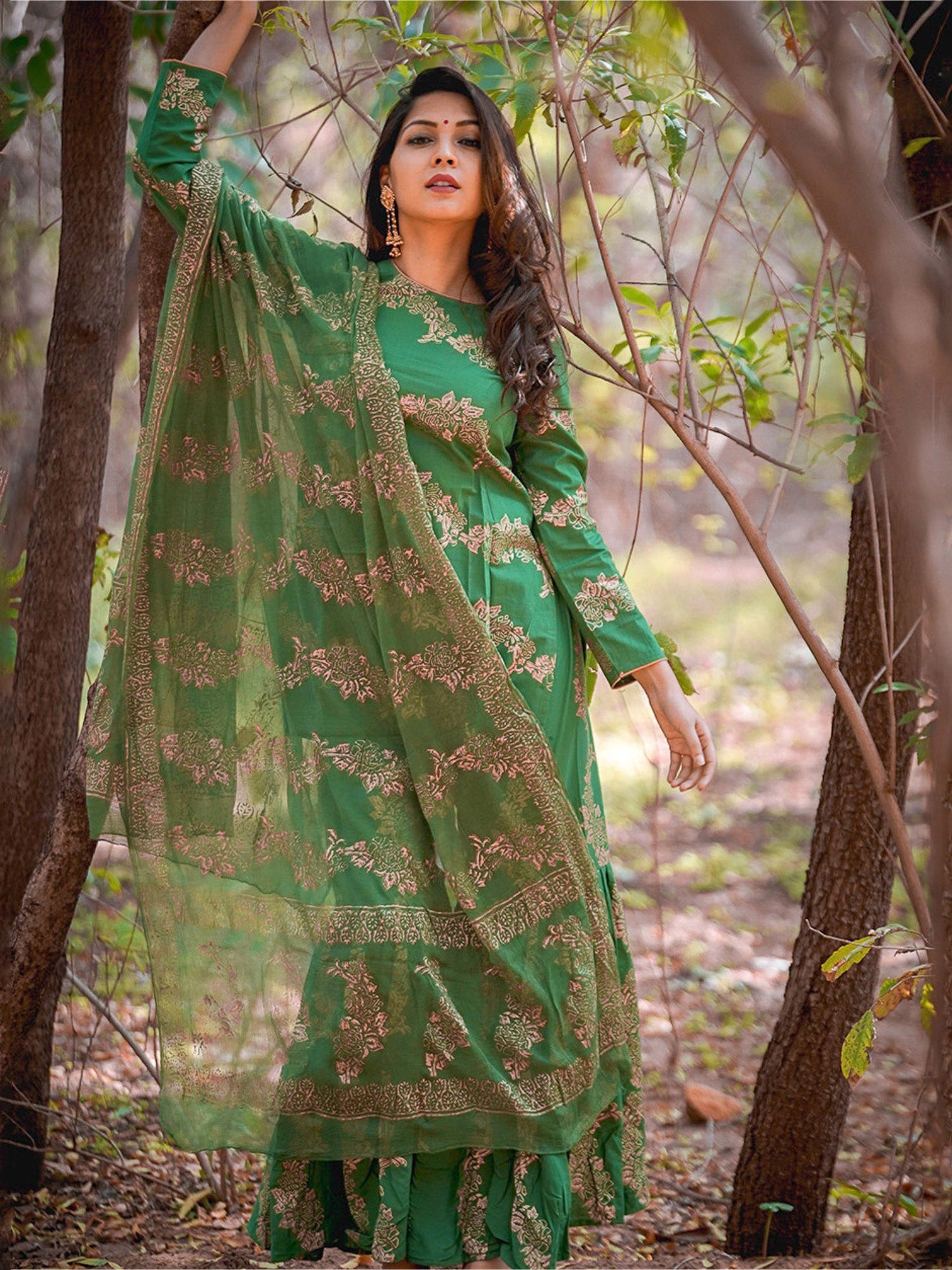 Cotton Green Sharara Set