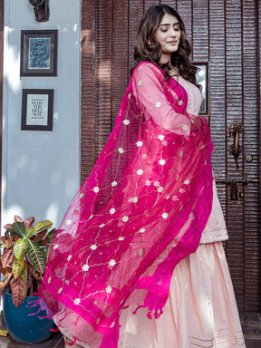 Peach Kurta Sharara Set