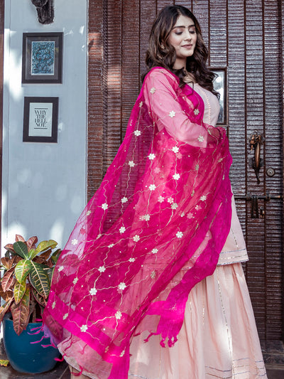 Peach Kurta Sharara Set