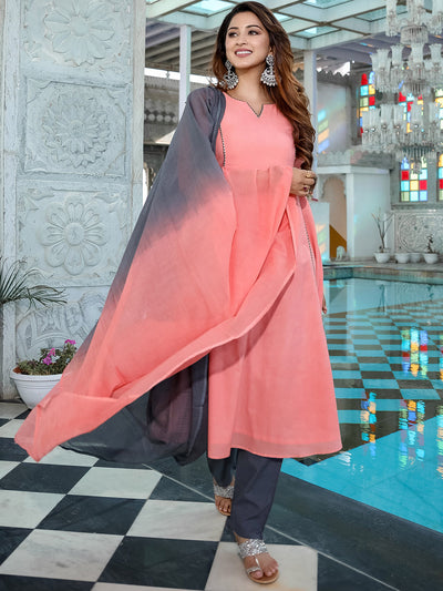 Peach Tie-Dye Two Peice