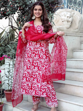 Printed Kurta Set With Pocket