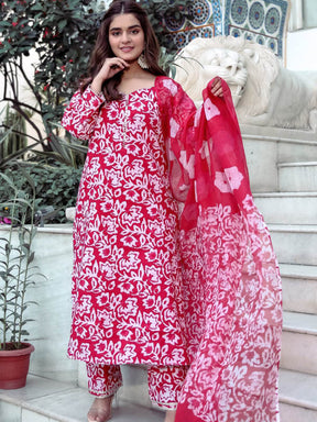 Printed Kurta Set With Pocket