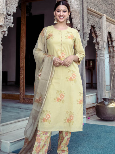 Mehendi Printed Suit Set