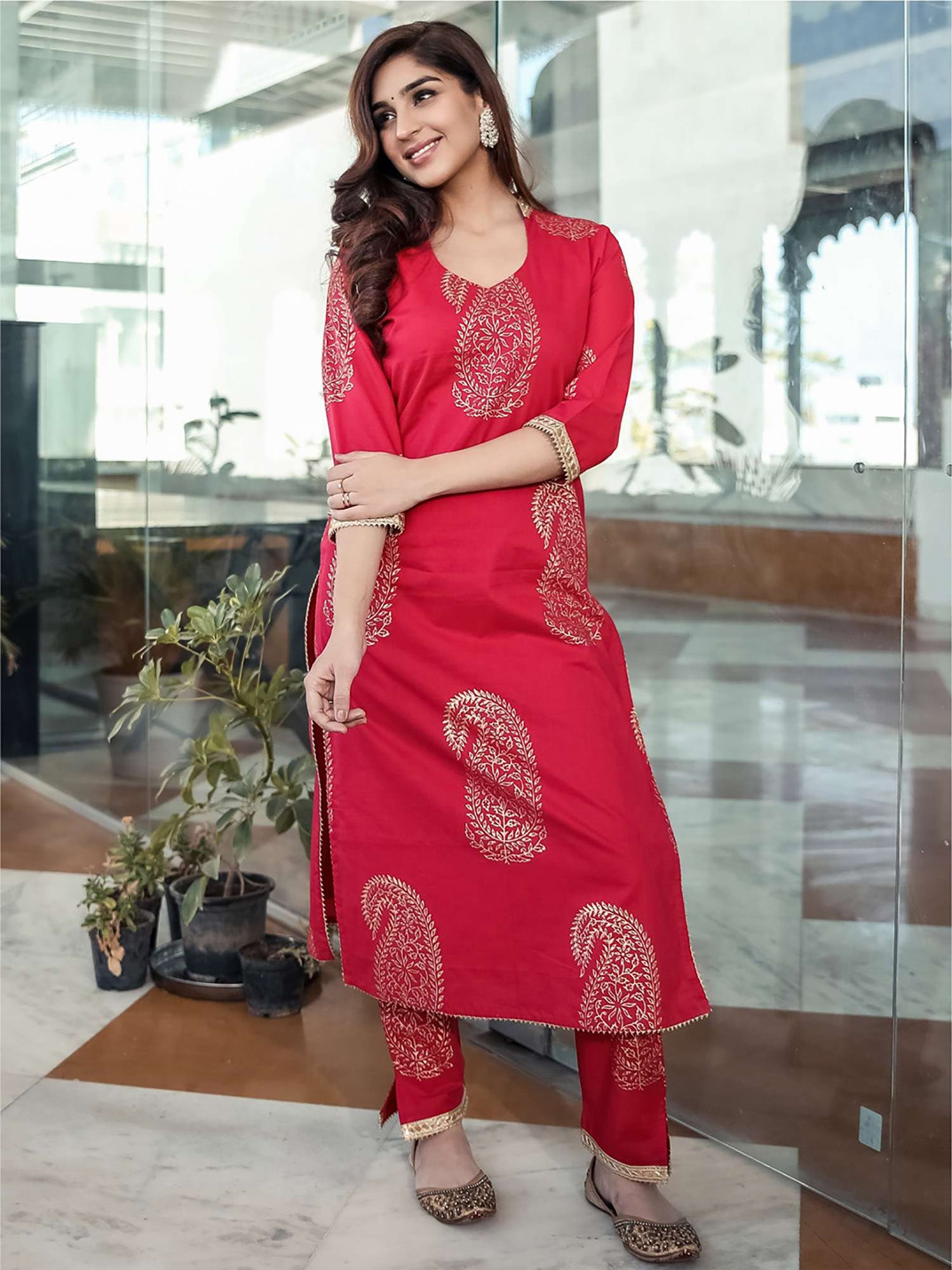 Printed Kurta Pant Set