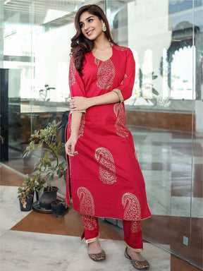 Printed Kurta Pant Set