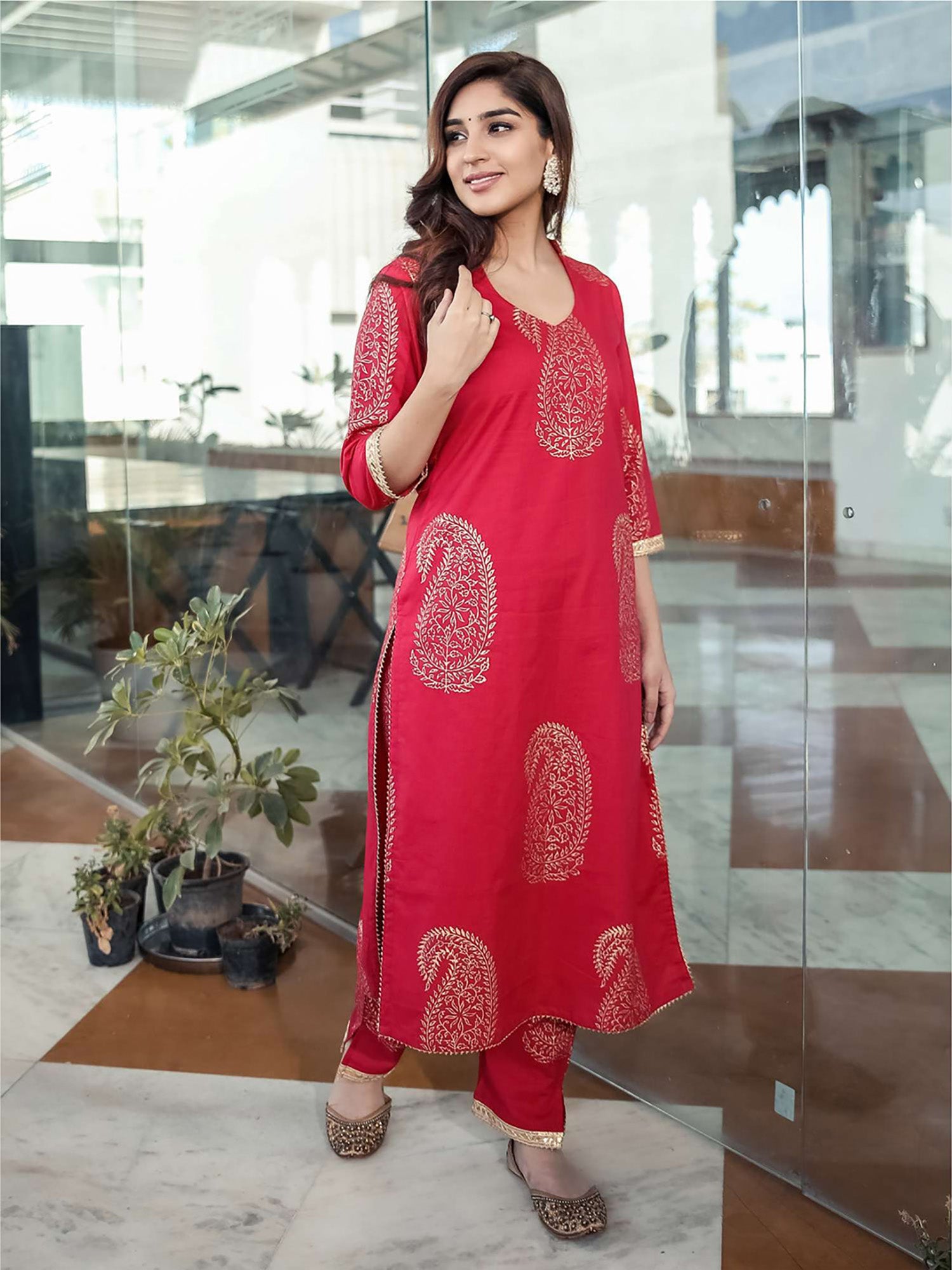 Printed Kurta Pant Set