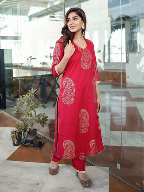 Printed Kurta Pant Set