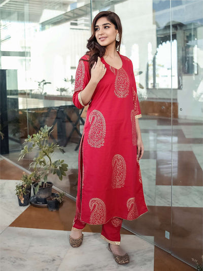 Printed Kurta Pant Set