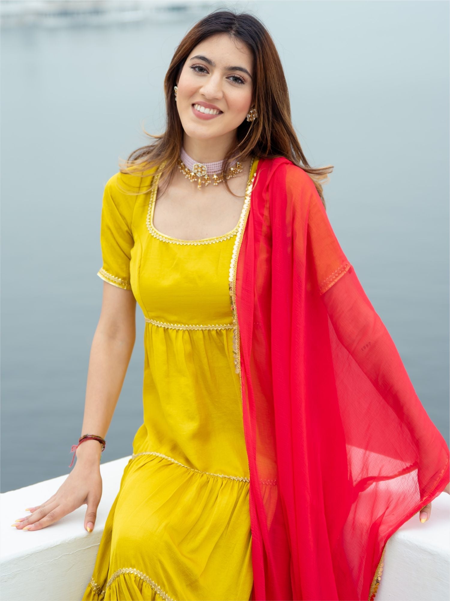 Yellow Silk Long Dress XL Yellow Silk Long Dress XL