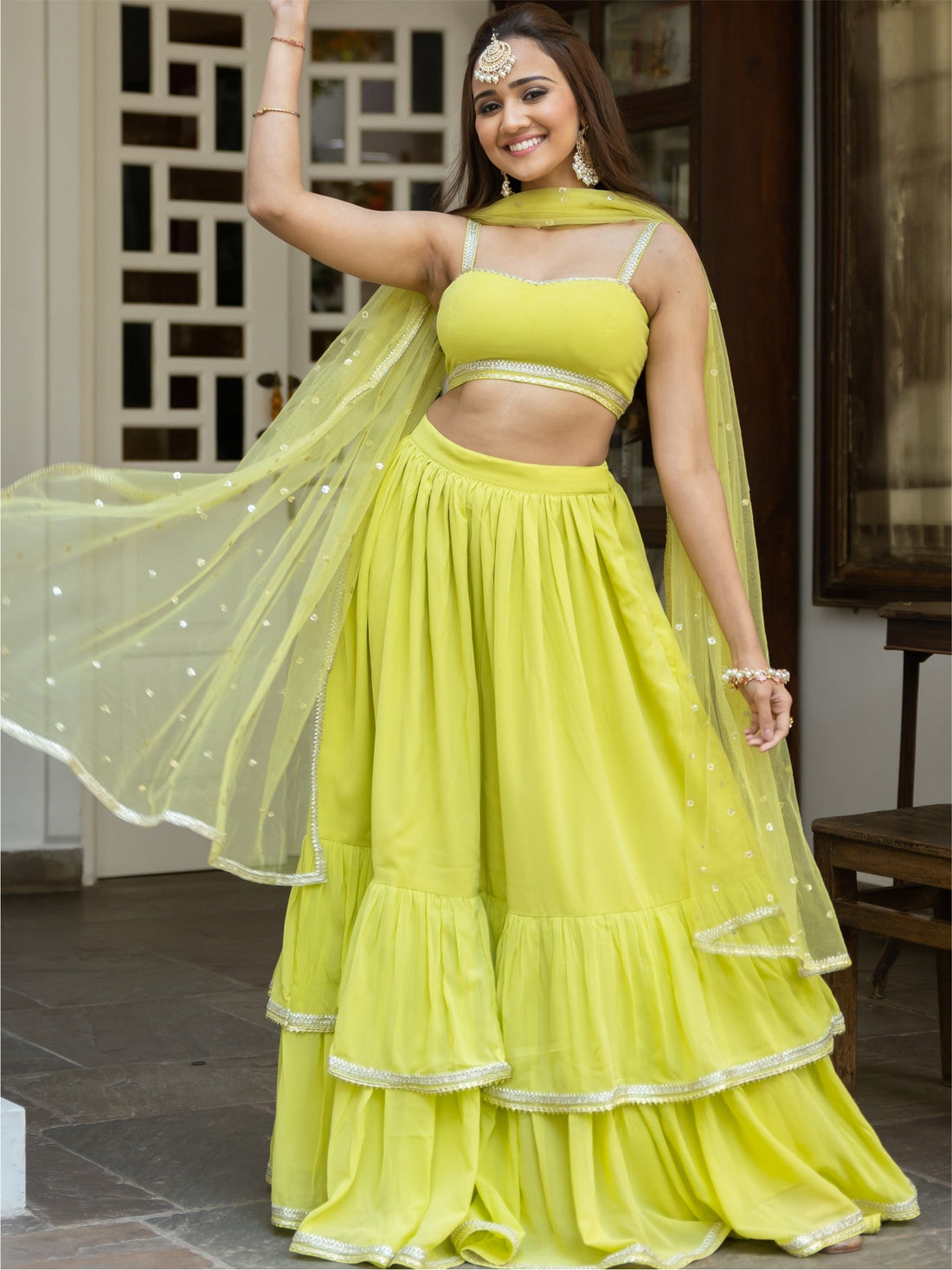 Royal Hunter Green Lehenga