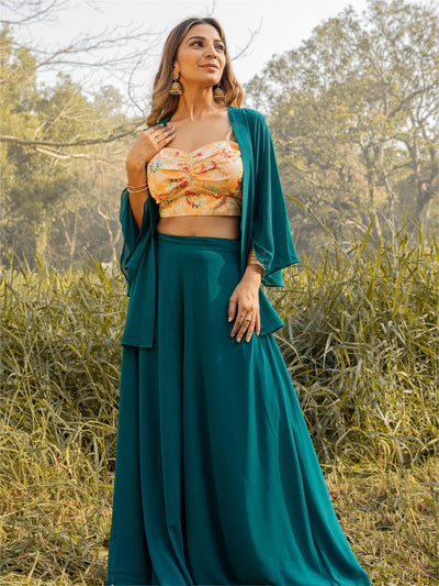 Green Three Piece Co-ordinate Set