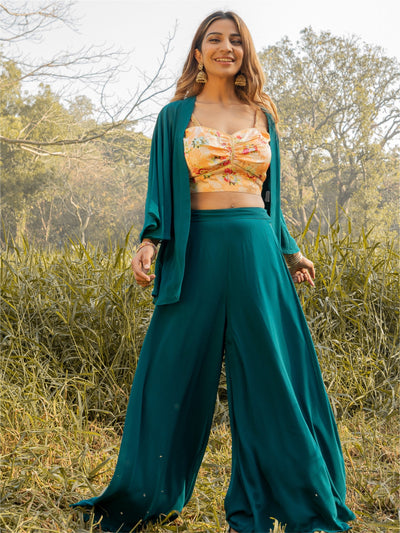 Green Three Piece Co-ordinate Set