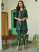 Black & Beige Cotton Shibori Printed Kurta Set
