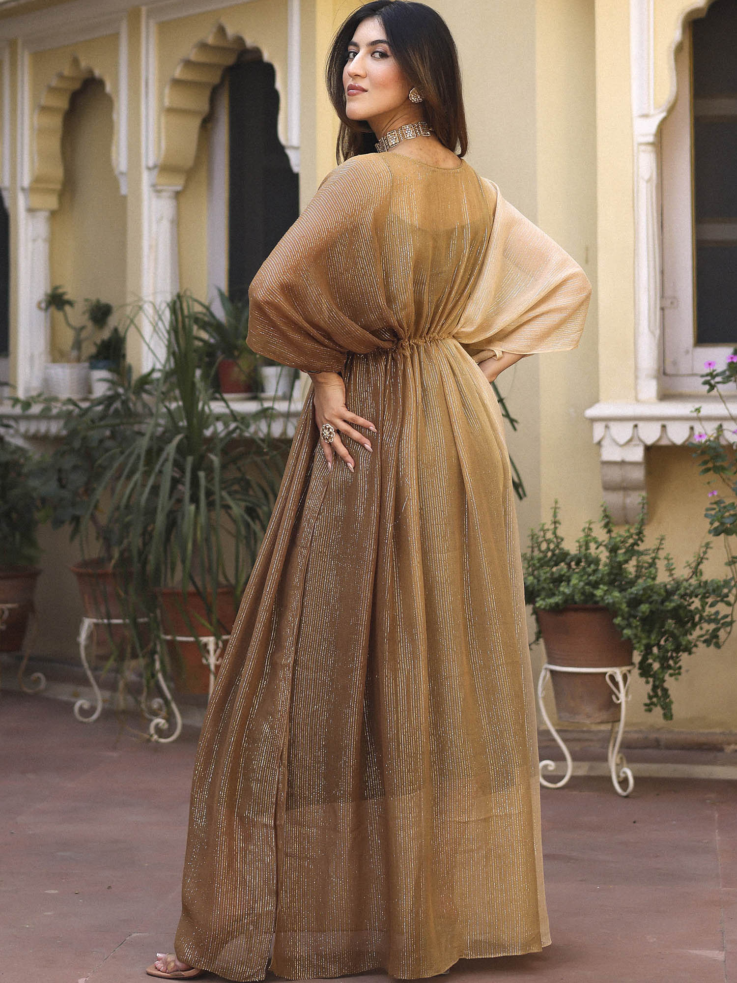olive green kaftan dress Green Ikat kaftan Masnaviy Design