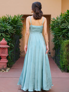 Modern Light Green Gown