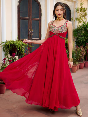 Modern Red Gown
