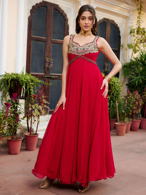 Modern Red Gown