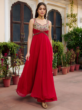 Modern Red Gown