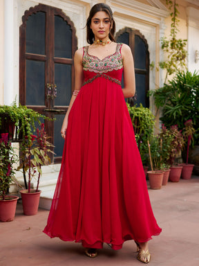 Modern Red Gown