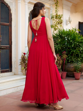 Modern Red Gown