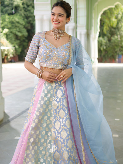 Multishade Lehenga Set