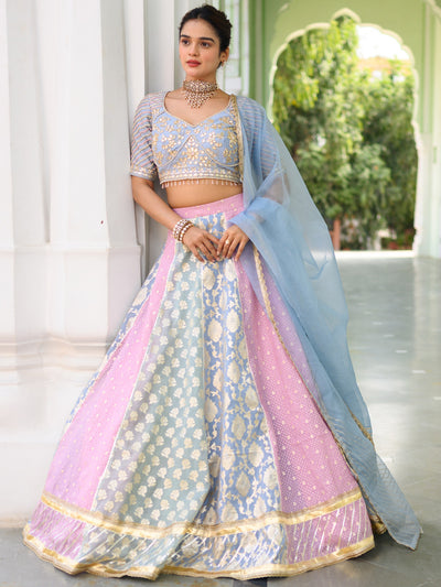 Multishade Lehenga Set