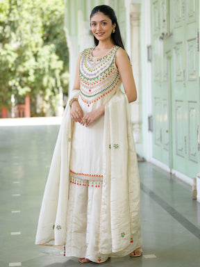 Heritage Ivory Sharara Set