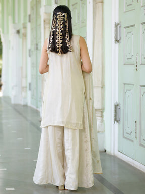 Heritage Ivory Sharara Set